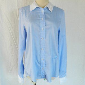 Draper James Contrast Button Down Shirt Cotton 8